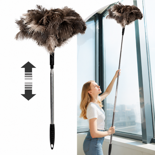 2M Telescopic Ostrich Feather Duster
