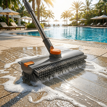Upgraded 360° Rotating V-Shaped Floor Scrub Brush