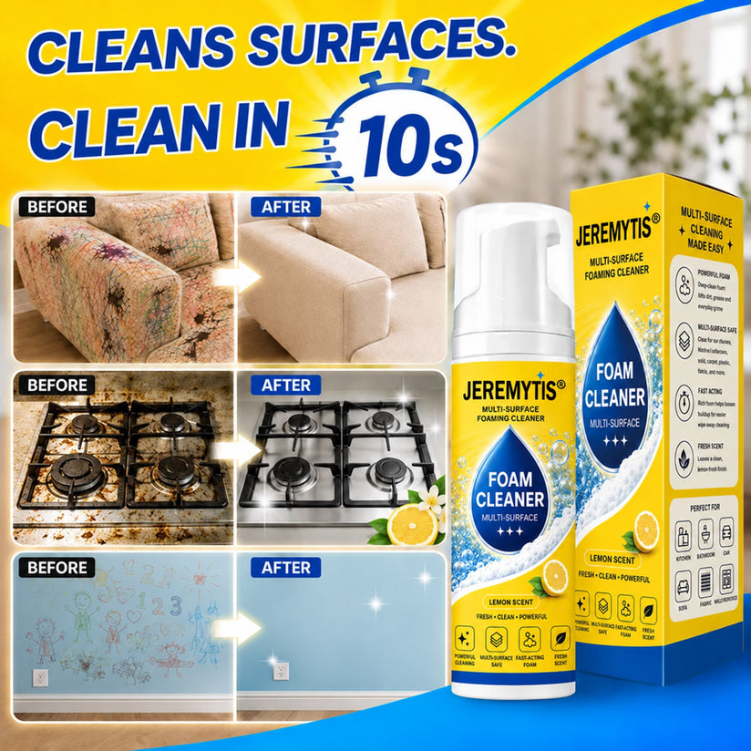 Over 100,000 jars sold💕 – Foam No-Rinse Cleaner — One Foam, More Surfaces for Tough Stains, Sofas, Carpets, Upholstery & Car Interiors.