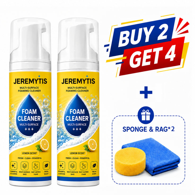 Over 100,000 jars sold💕 – Foam No-Rinse Cleaner — One Foam, More Surfaces for Tough Stains, Sofas, Carpets, Upholstery & Car Interiors.