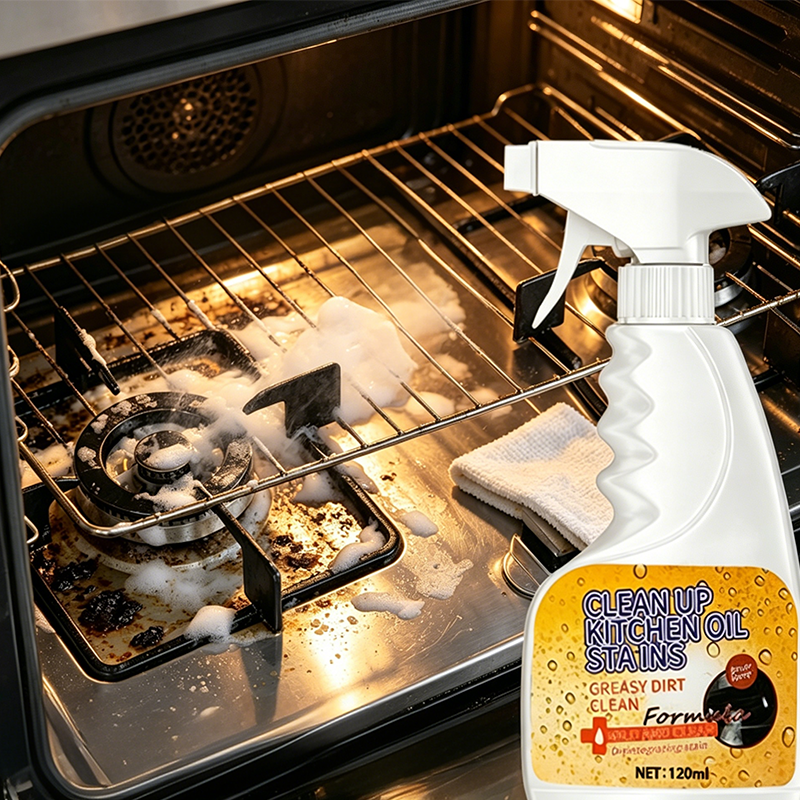 Heavy-Duty Kitchen Degreaser Spray – Fast Grease Remover 🍑