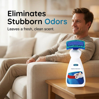🧽 Instant No-Wash Carpet & Sofa Cleaner with Scrub Brush – Tough Stain & Grease Remover, Ideal for Furniture, Car Seats & Home 🌟