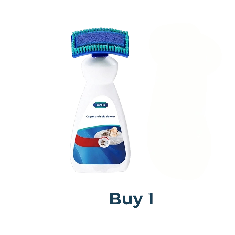 🧽 Instant No-Wash Carpet & Sofa Cleaner with Scrub Brush – Tough Stain & Grease Remover, Ideal for Furniture, Car Seats & Home 🌟