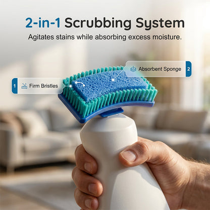 🧽 Instant No-Wash Carpet & Sofa Cleaner with Scrub Brush – Tough Stain & Grease Remover, Ideal for Furniture, Car Seats & Home 🌟