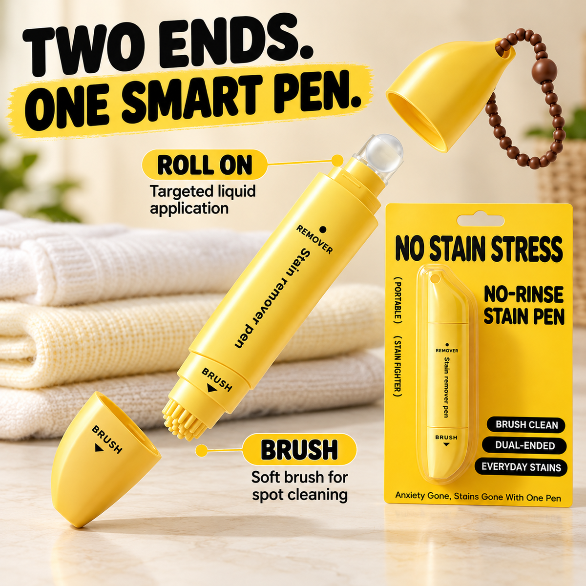 Portable dual-head stain remover pen product image 4